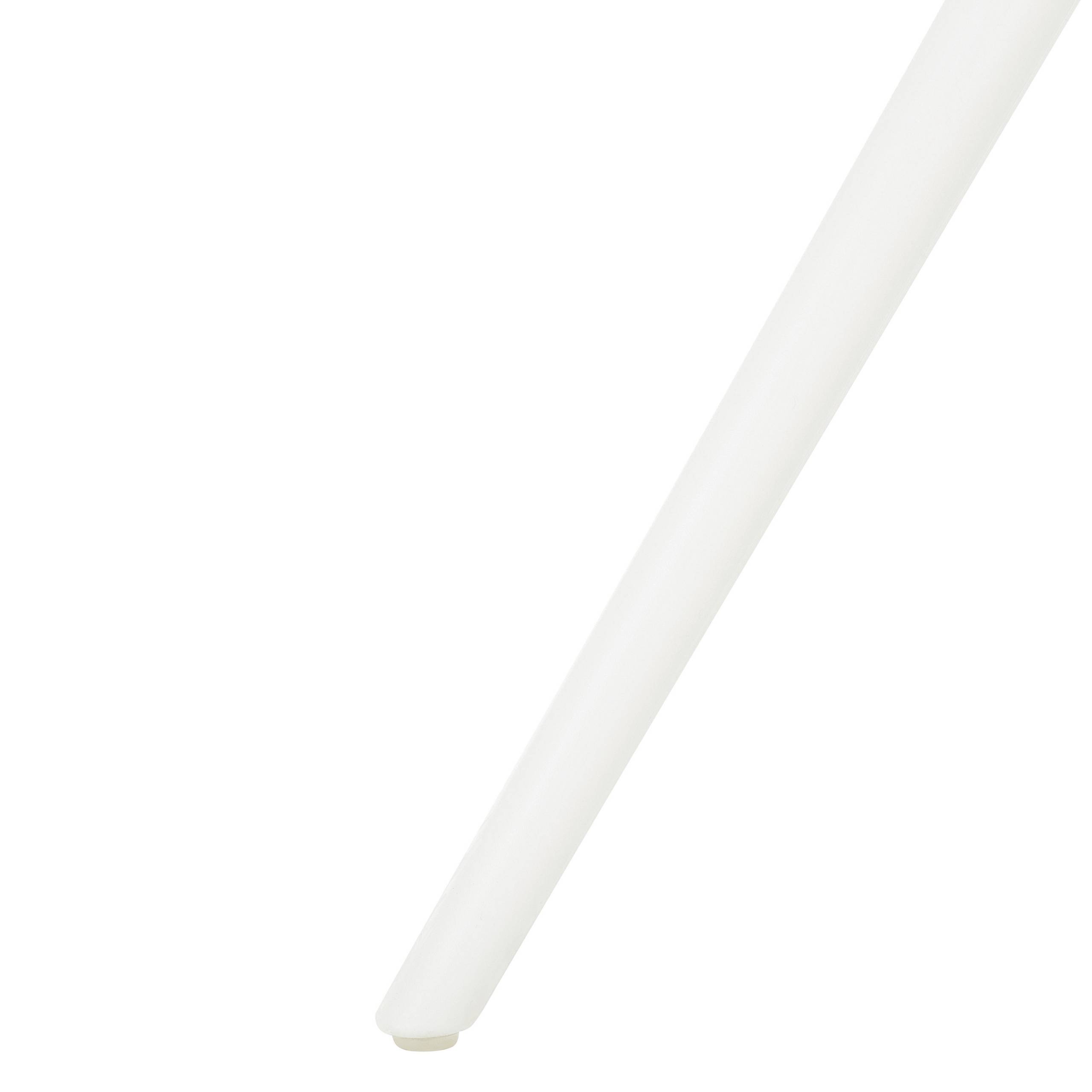 Table de bistrot de jardin en plastique blanc 70 x 70 cm table à manger d'extérieur résistant aux intempéries - Image 6