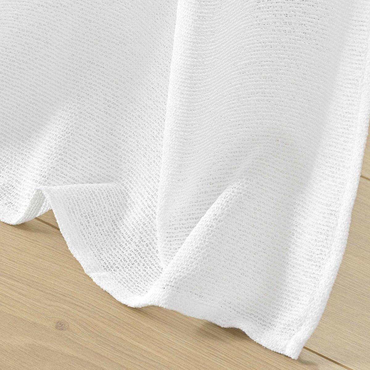 Rideau Voilage à Œillets "Loulaine" 140x240cm Blanc - Image 4
