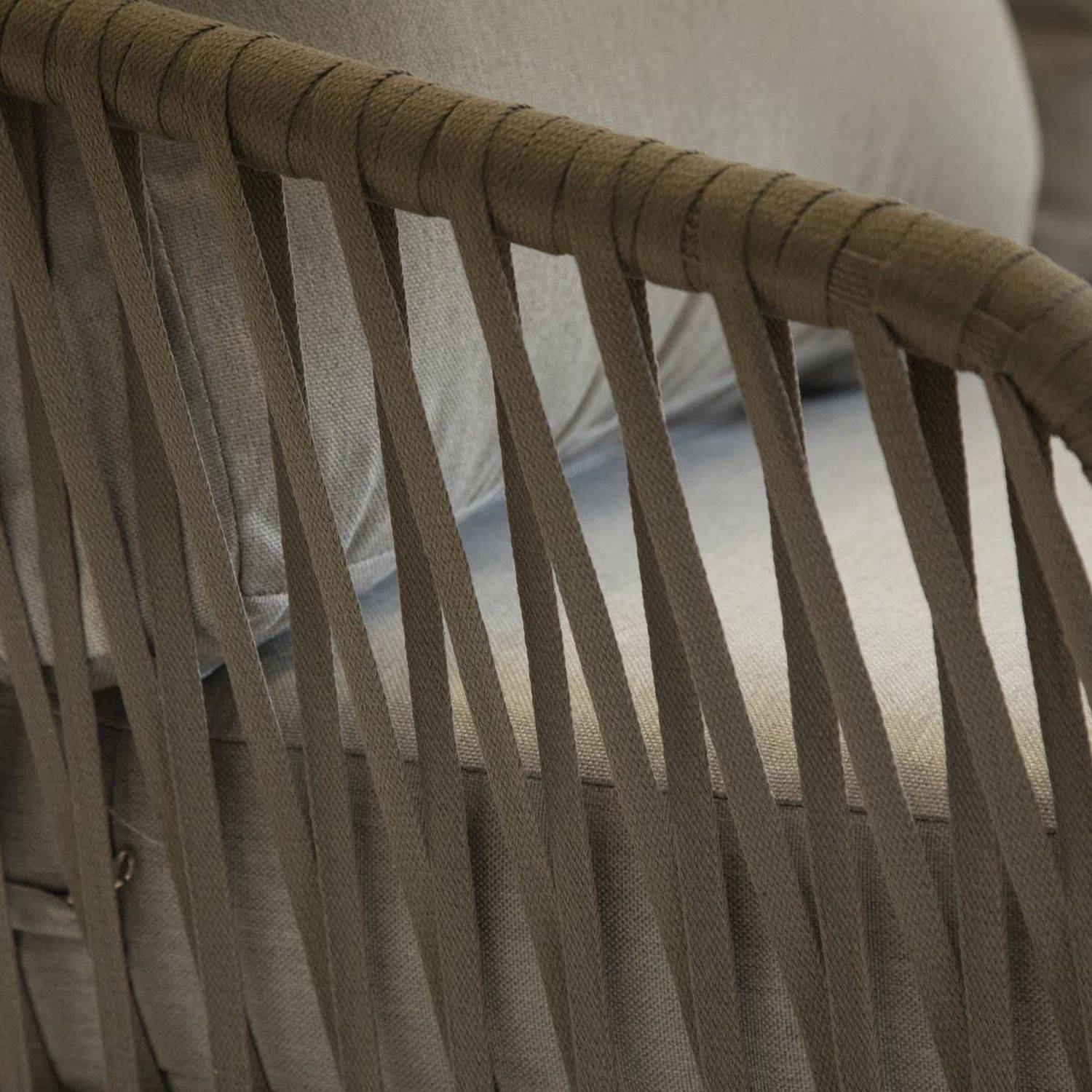 Hesperide - Fauteuil de jardin Barcelone - Blanc et marron - Hespéride - Imagen 3