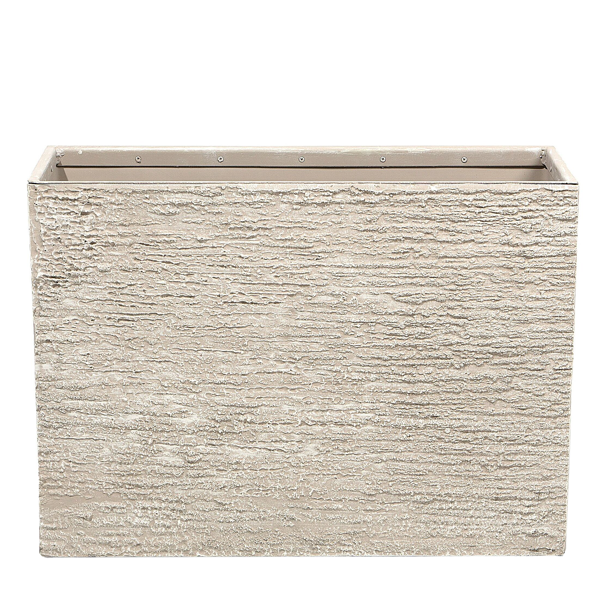 Cache-pot d'extérieur Fibre d'argile Beige clair EDESSA - Beliani