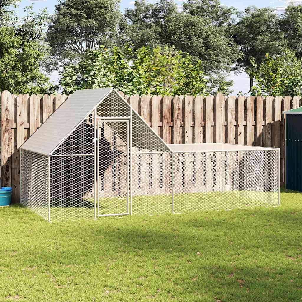 Vidaxl - Poulailler 4 x 2 x 2 m Acier galvanisé vidaXL 144556 - Image 1