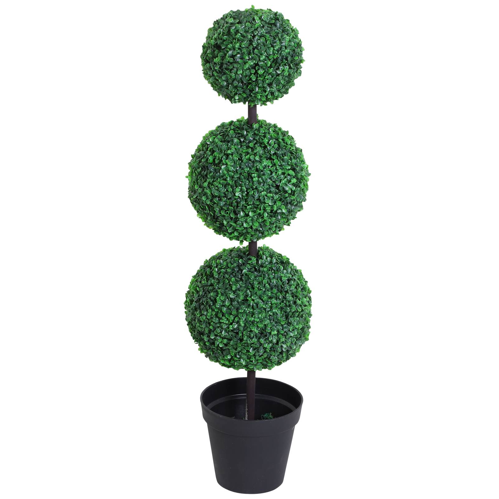 Sans Marque - Buis Artificiel topiaire Boules Ø30x112 cm Vert - Image 2