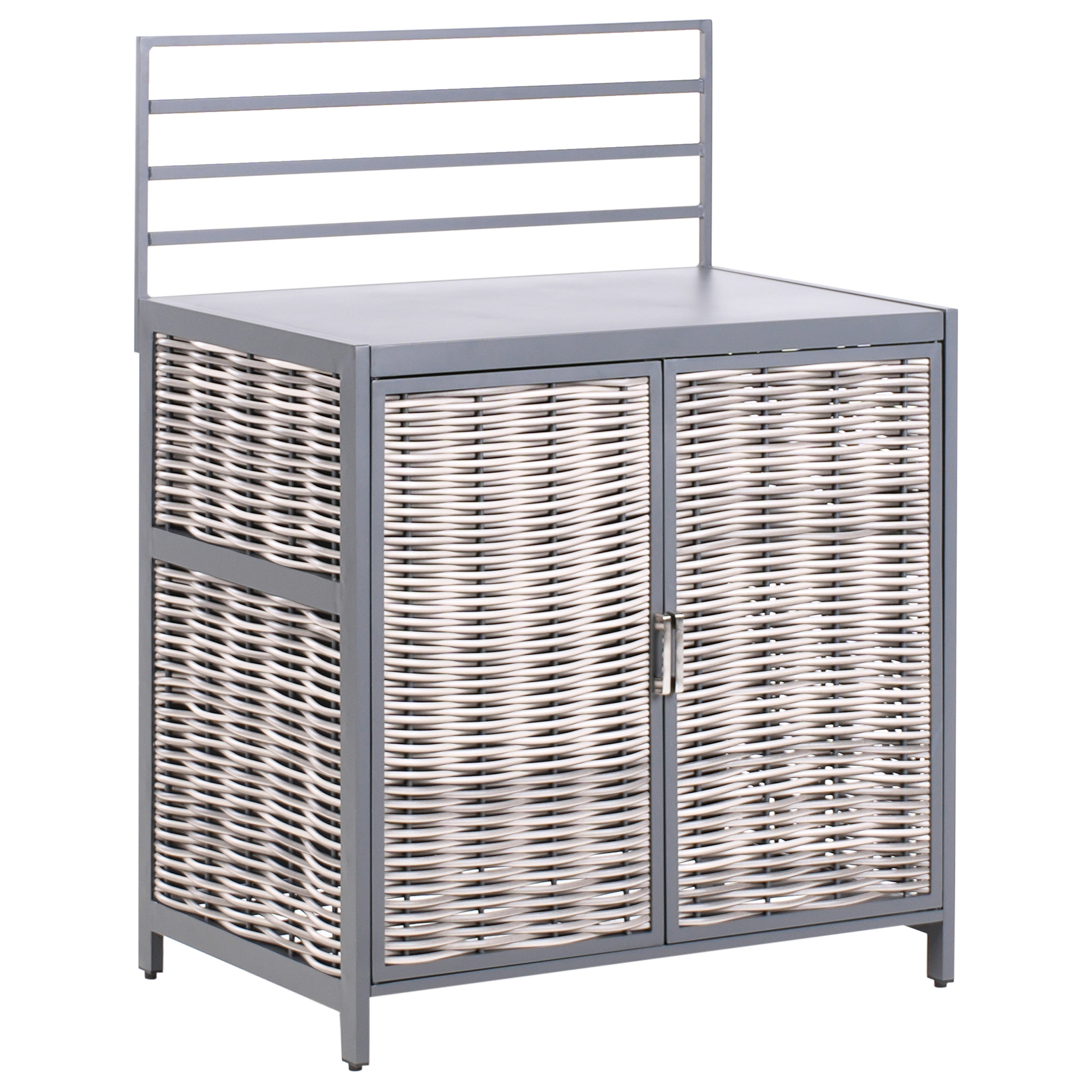 Beliani - Cuisine de jardin Aluminium Gris MIRADOR - 90x62x125- Beliani - Image 4