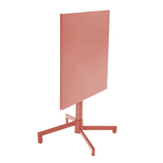 Oviala - Table de jardin carrée bistrot avec plateau rabattable 70 cm argile Palavas - Oviala - Image 5