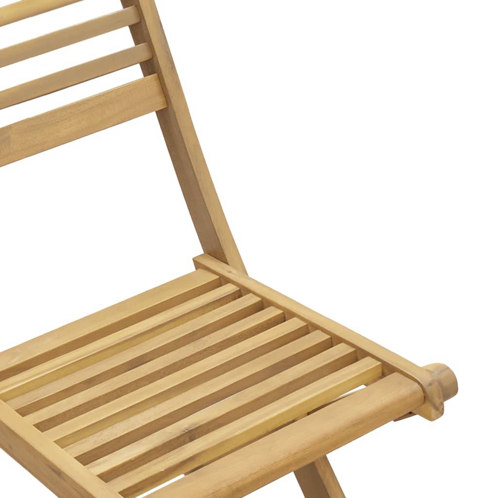 Maison Chic - Ensemble de 5 pcs table de jardin avec chaises - mobilier de jardin Bois d'acacia solide - Image 8