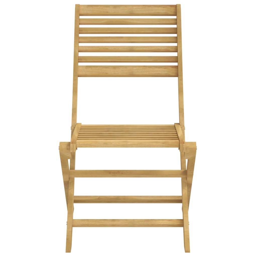 Maison Chic - Ensemble de 5 pcs table de jardin avec chaises - mobilier de jardin Bois d'acacia solide - Image 5