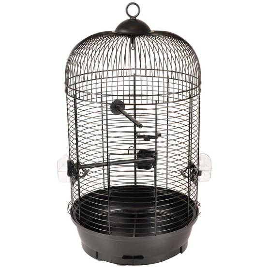 Une cage perruche SANNA II, noir ø 34 x 67 cm. - Image 1