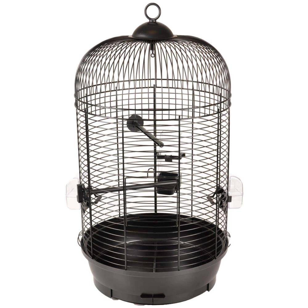Une cage perruche SANNA II, noir ø 34 x 67 cm. - Image 1