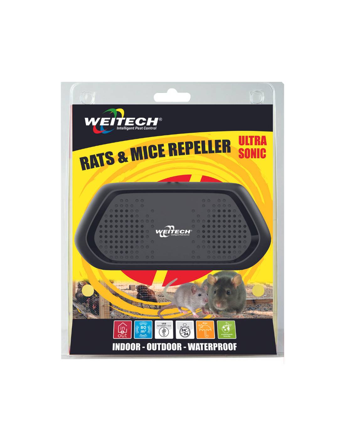 Autre - Répulsif à Ultrasons Pour Rats Et Souris Weitech - Image 1