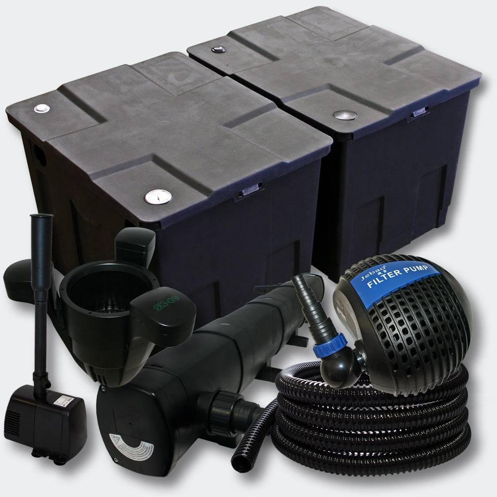 Helloshop26 - Kit de filtration bassin 60000l UVC 72 Watts Pompe Fontaine Skimmer