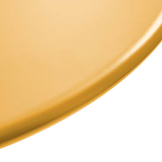 Oviala - Table de jardin ronde bistrot avec plateau rabattable 70 cm jaune Palavas - Oviala - Image 5