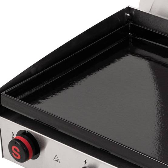 Somagic - Plancha à gaz avec 2 brûleurs - SOMAGIC - Inox - Argent - Image 9