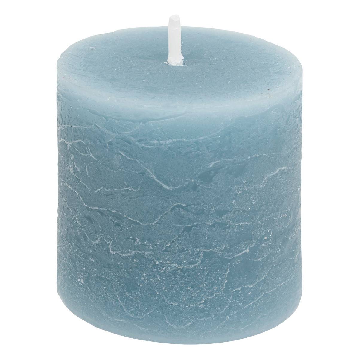 Atmosphera - Lot de 4 Bougies décoratives Votive Rustique Bleu orage D 4.5 cm - Imagen 2