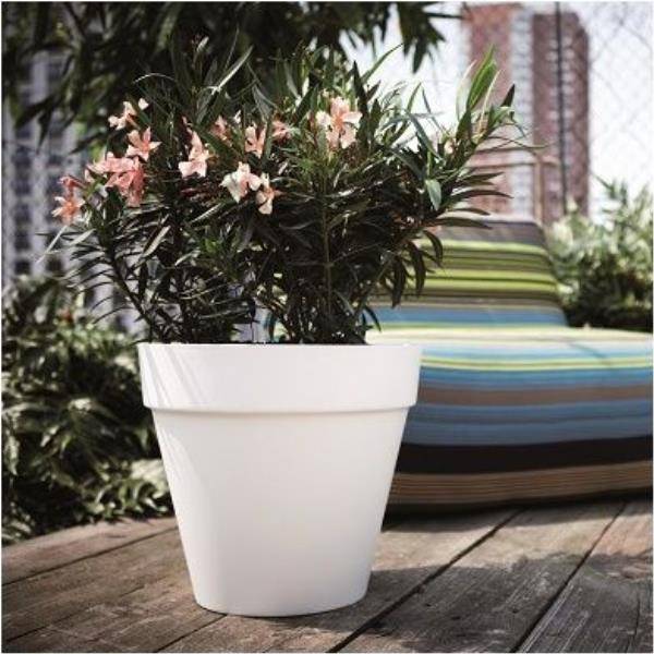 Elho - Pot Loft urban round 40 - Blanc - Elho