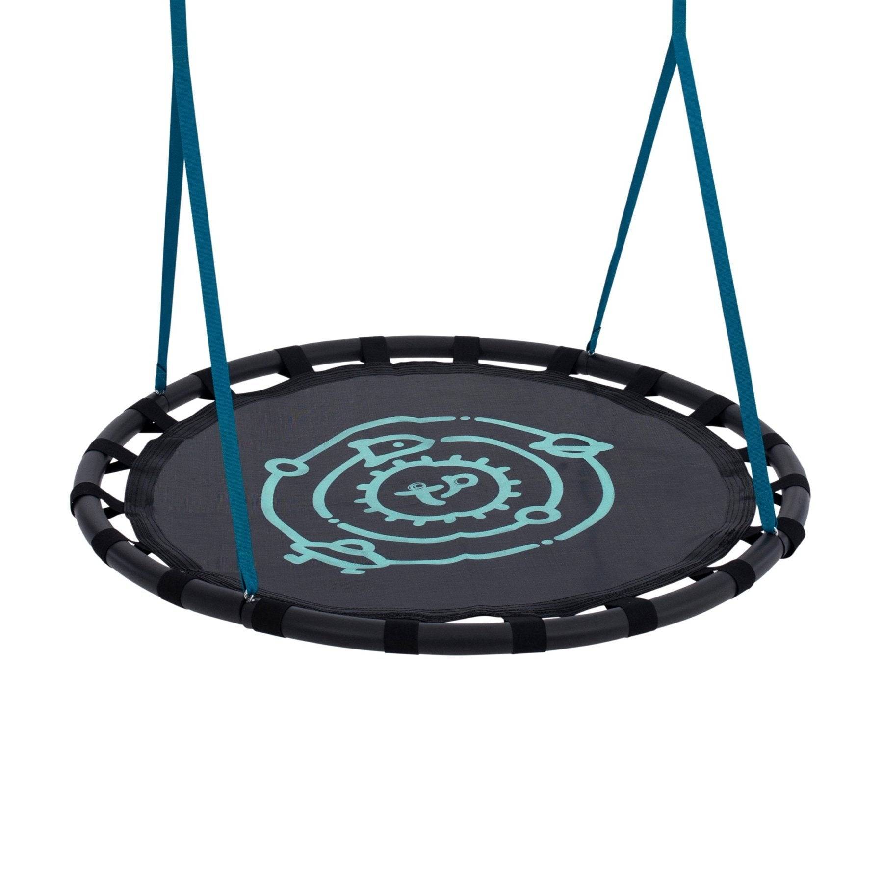 Tp Toys - Balançoire nid d'oiseau D120 cm pour portique H190-250 cm noir et bleu - Imagen 2