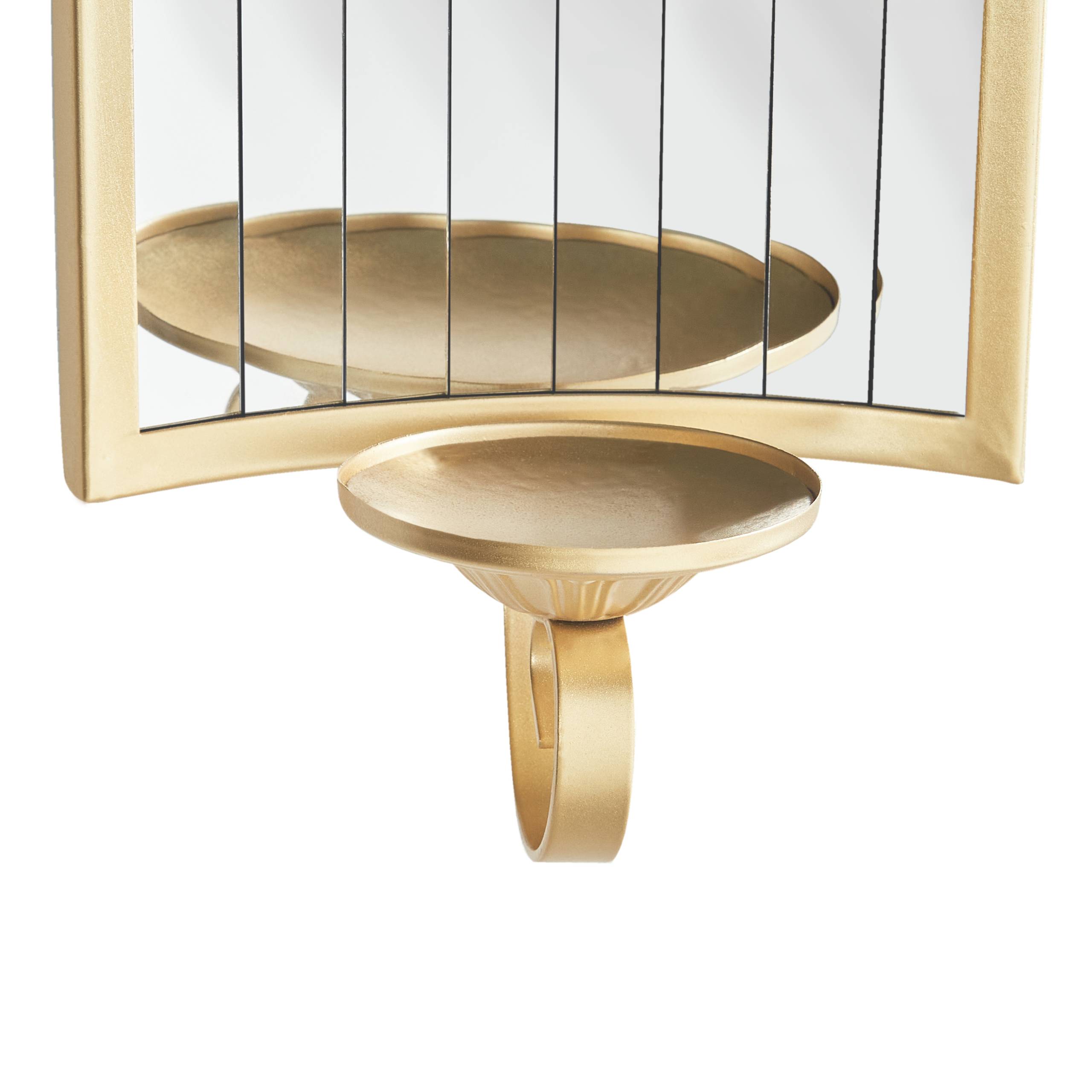 Beliani - Bougeoir Métal Doré SOBREDA - 19x9x41- Beliani - Image 6