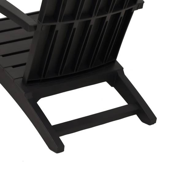 PANGIVO - Chaises de jardin Adirondack noir polypropylène 63 x 85 x 93 cm (lot de 2) - PANGIVO - Image 8