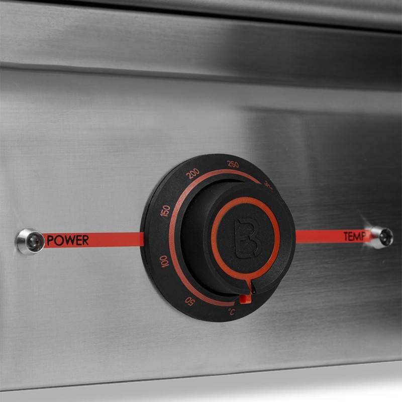 Brasero - Plancha électrique Silvia IIG Inox - BRASERO - Plaque inox 67 x 34 cm - 2800 W - Jusqu'à 10 convives - Image 5