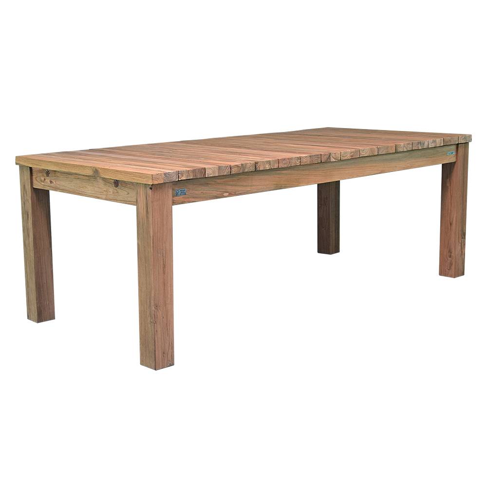 Table extensible en teck recyclé 220/260 /300 x 100 Taurus - Gecko Jardin - Imagen 2