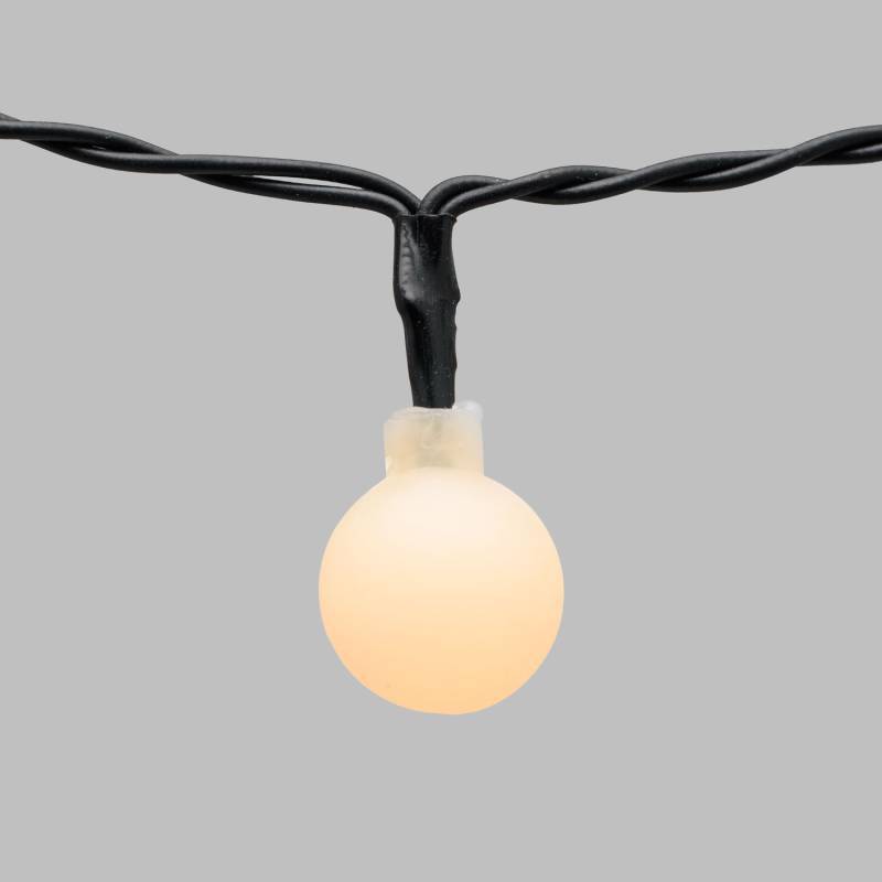 Lotti - Guirlande lumineuse Solaire 5m 50 boules blanches LED blanc chaud 8 modes Lotti - Imagen 6