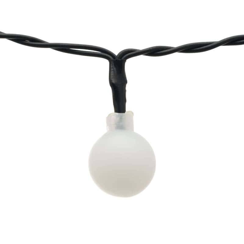 Lotti - Guirlande lumineuse Solaire 5m 50 boules blanches LED blanc chaud 8 modes Lotti - Imagen 8