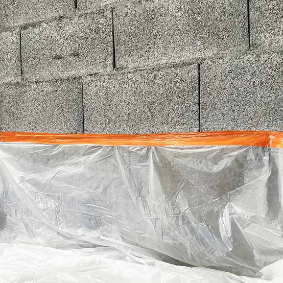 Ruban adhésif PVC orange bâtiment 50 mm x 33 m - 1 rouleau adhésif de chantier orange TECPLAST - Image 6