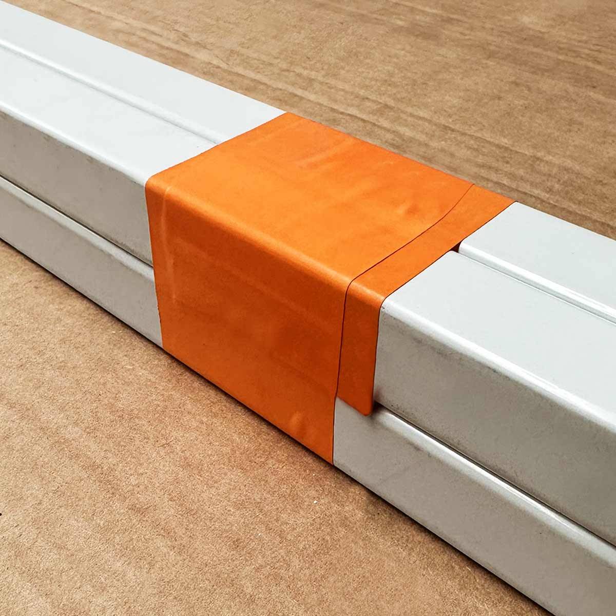 Ruban adhésif PVC orange bâtiment 50 mm x 33 m - 1 rouleau adhésif de chantier orange TECPLAST - Imagen 7
