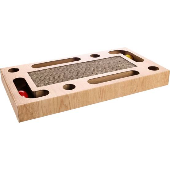 Griffoir jeux avec 2 balles, 25 x 47 x 5 cm, pour chat - Image 3