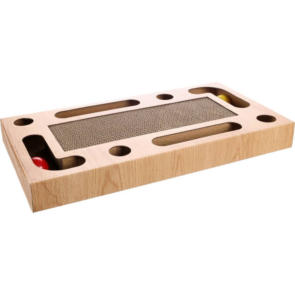 Griffoir jeux avec 2 balles, 25 x 47 x 5 cm, pour chat - Imagen 3