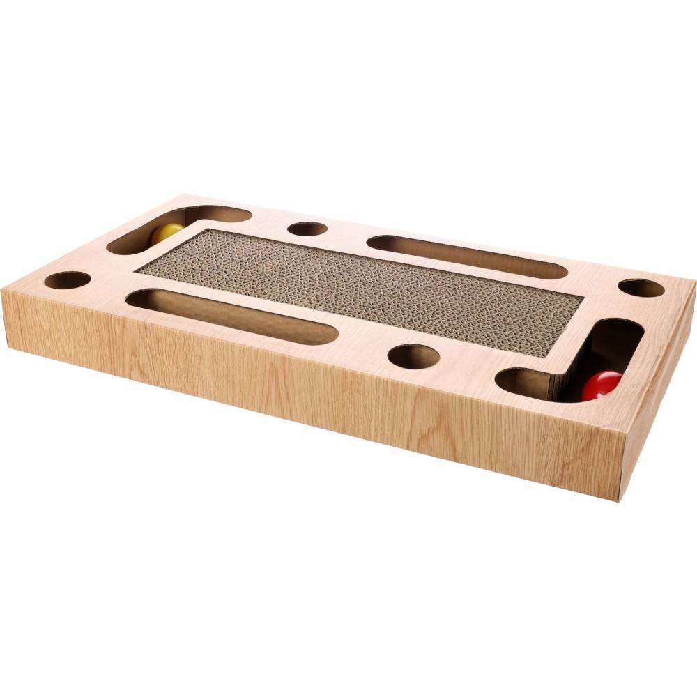 Griffoir jeux avec 2 balles, 25 x 47 x 5 cm, pour chat - Image 1