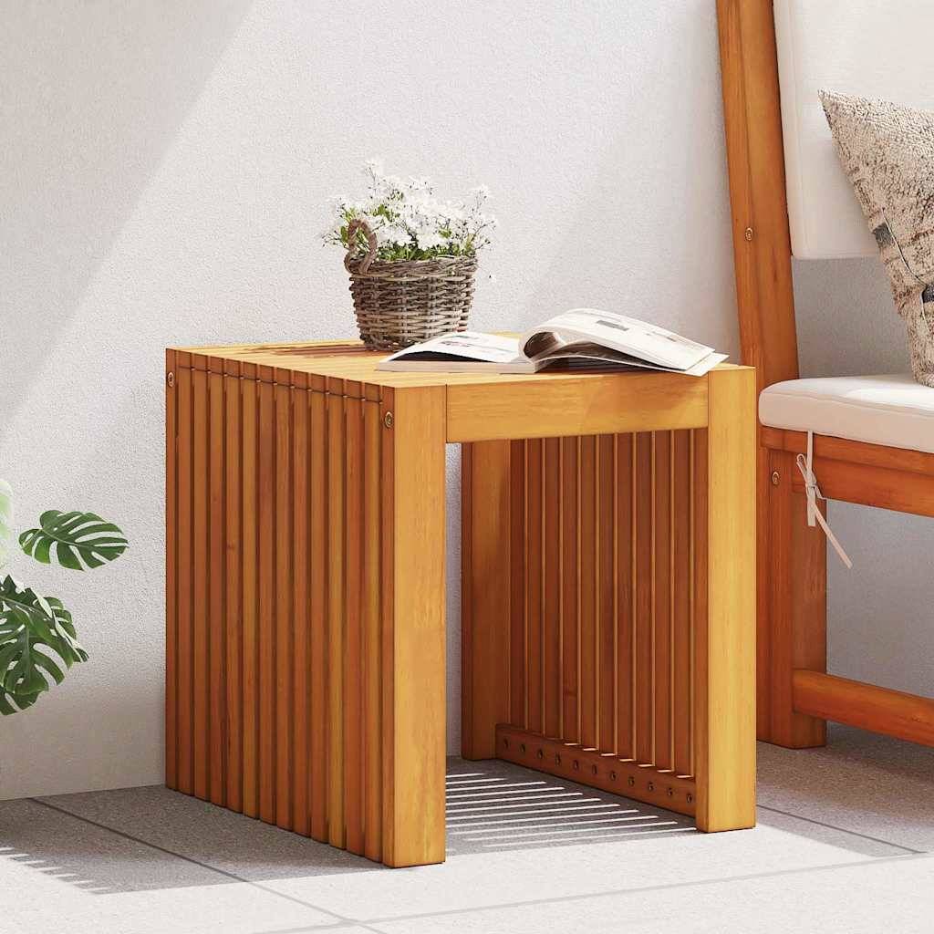 ComfortXL - Petite Table d'Appoint en Teck Massif, Bout de Canapé d'Extérieur 43x36cm – ComfortXL Outdoor Living - Image 1