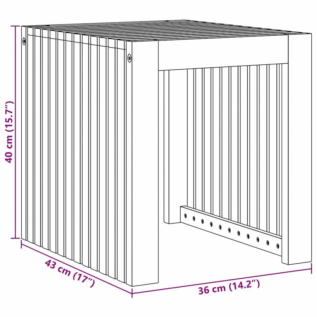 ComfortXL - Petite Table d'Appoint en Teck Massif, Bout de Canapé d'Extérieur 43x36cm – ComfortXL Outdoor Living - Image 9