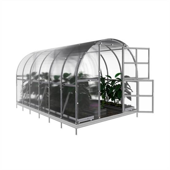 KLASIKA GREENHOUSES - Serre KLASIKA ARCH 3 x 4 m (12 m²), 4 mm avec revêtement en polycarbonate - Image 3