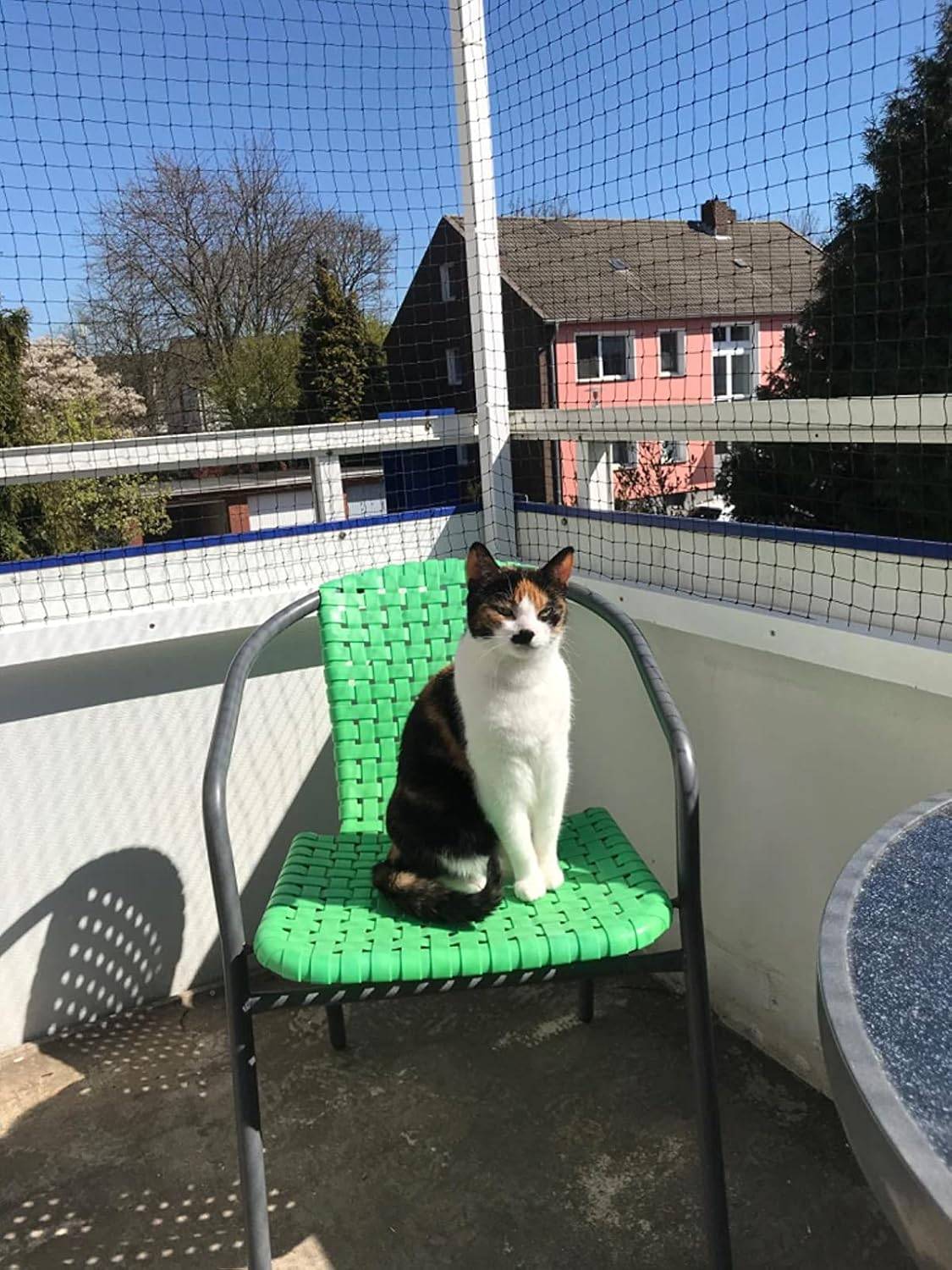 Filet de clôture anti-chute pour chat,filet de protection- 10x3m, Renforcé, Résistant aux Intempéries, Sécurise Balcon, Fenêtres et Terrasses-Lytech - Image 3