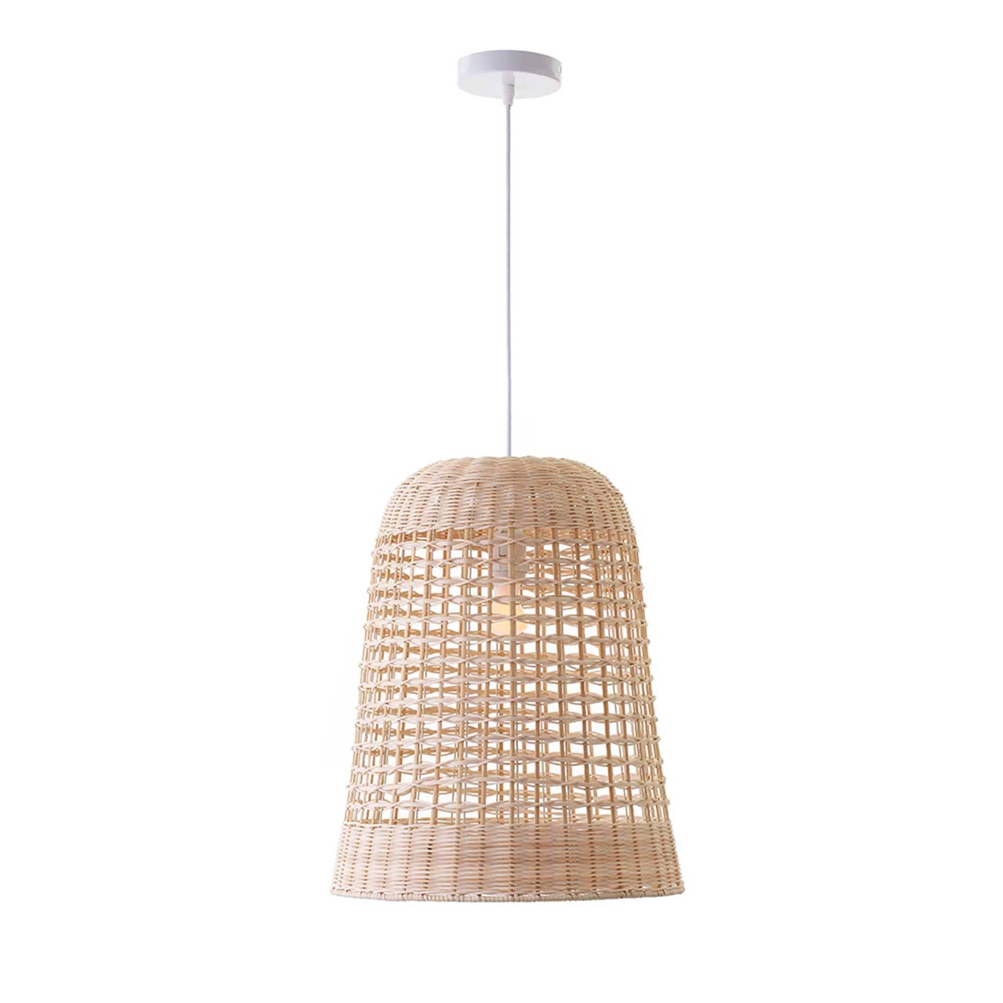 Lumisky - Suspension intérieur AMAYA NATURAL Beige Rotin D38CM - Imagen 1