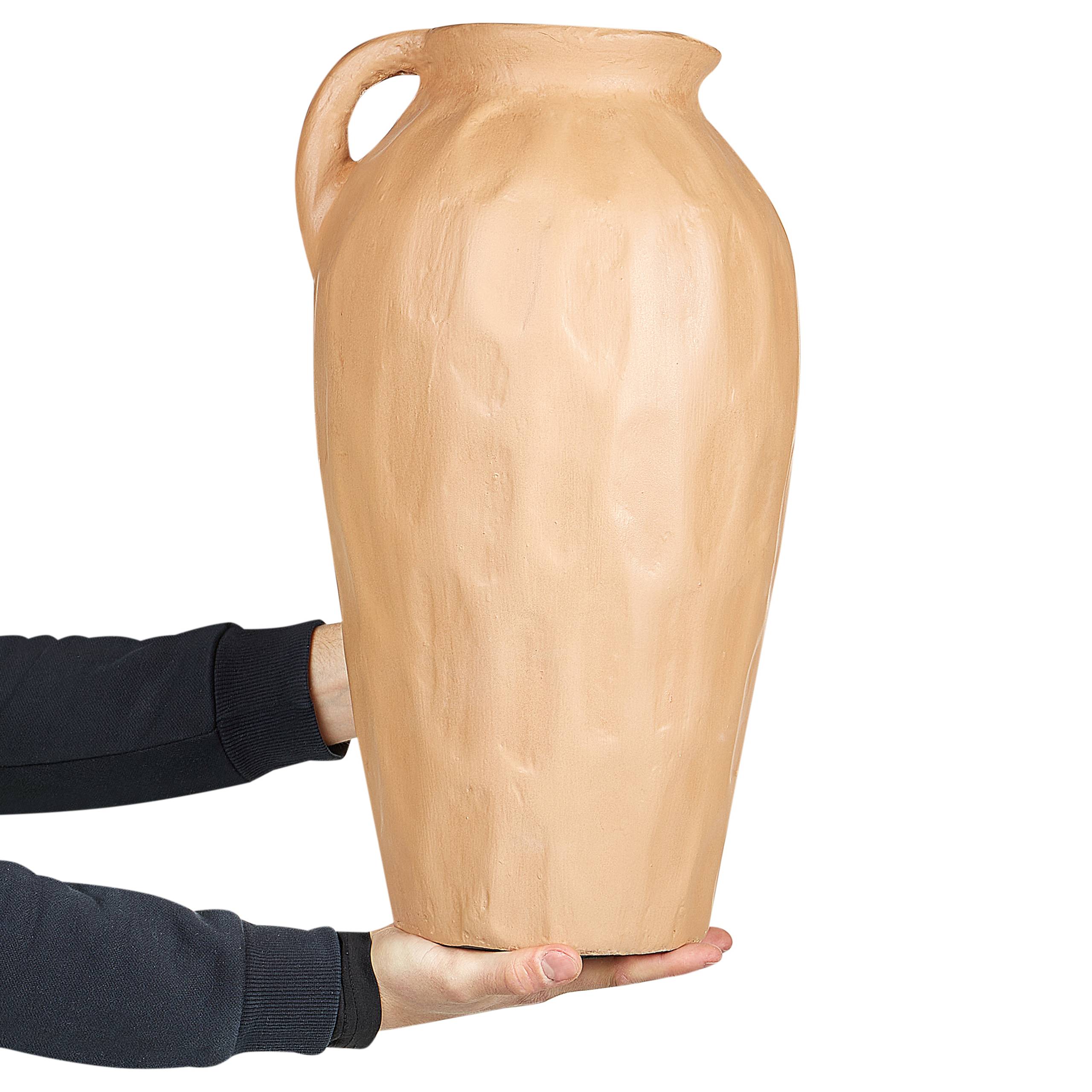 Beliani - Vase décoratif Terre cuite Beige foncé TAIPING - 22x22x46- Beliani - Image 4