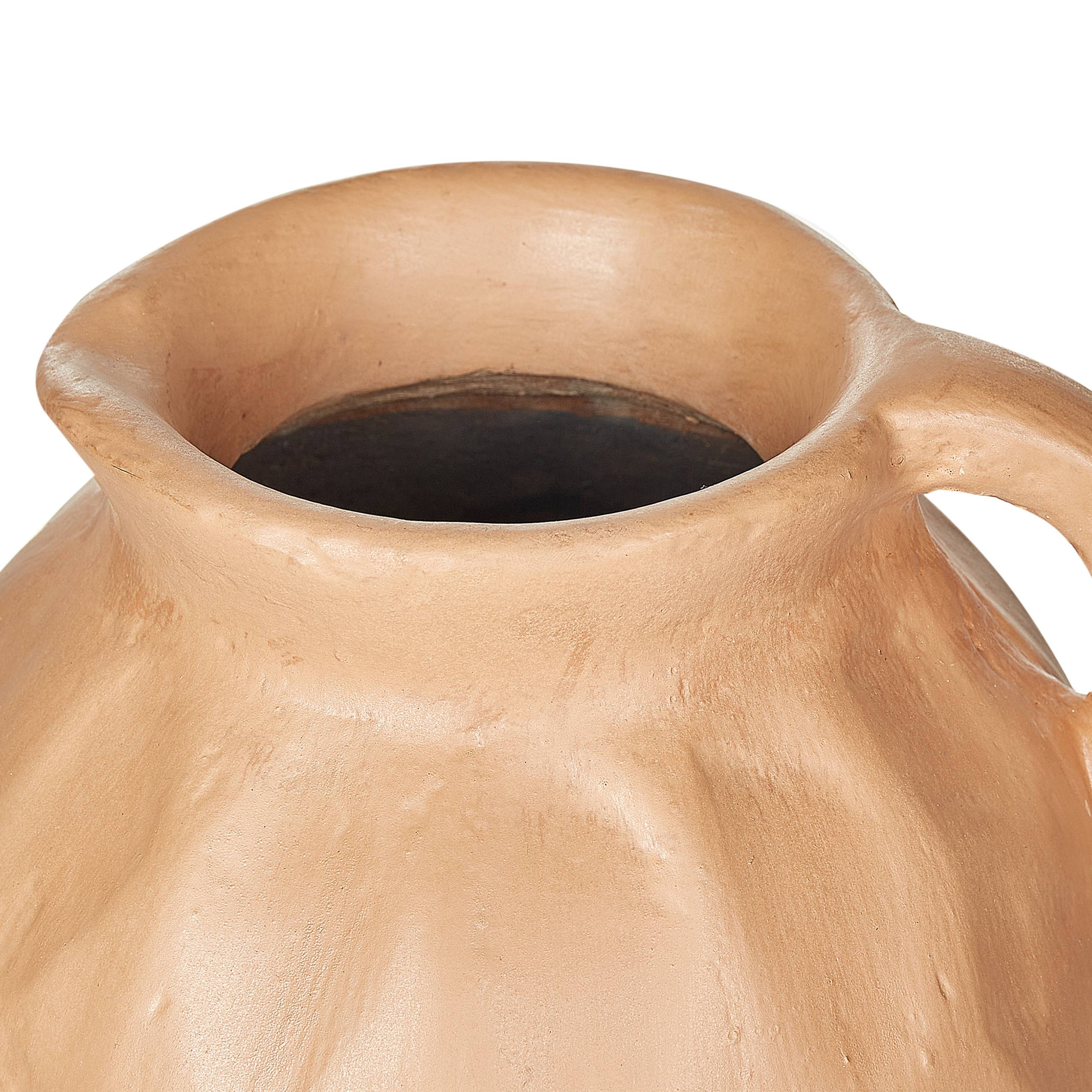 Beliani - Vase décoratif Terre cuite Beige foncé TAIPING - 22x22x46- Beliani - Image 5