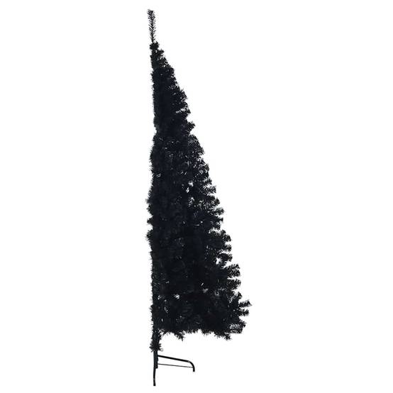 Vidaxl - Demi sapin de Noël artificiel avec support Noir 180 cm PVC vidaXL 344677 - Image 6
