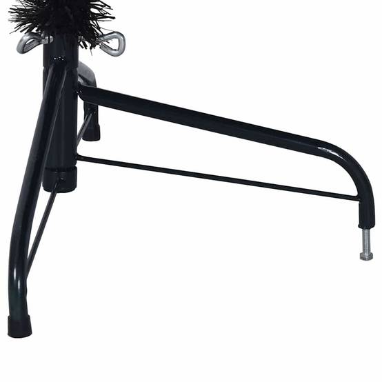 Vidaxl - Demi sapin de Noël artificiel avec support Noir 180 cm PVC vidaXL 344677 - Image 9