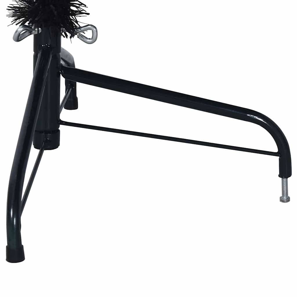 Vidaxl - Demi sapin de Noël artificiel avec support Noir 180 cm PVC vidaXL 344677 - Image 9
