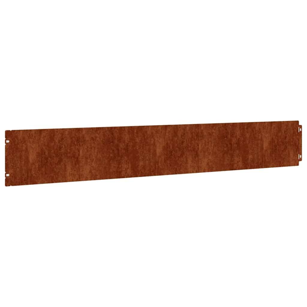 PANGIVO - Bordure de pelouse acier patiné rouillé 103 x 15 cm, Poids:7.24kg - PANGIVO - Image 3