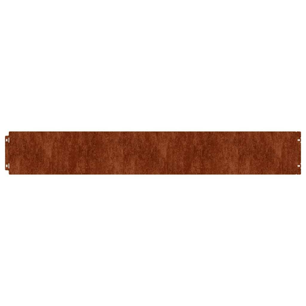 PANGIVO - Bordure de pelouse acier patiné rouillé 103 x 15 cm, Poids:7.24kg - PANGIVO - Image 7