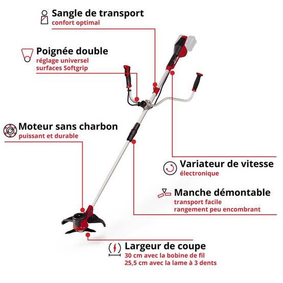Einhell - Débroussailleuse sans fil GE-CB 36/255 Li E - Solo -Sans batterie ni chargeur Einhell - Image 2