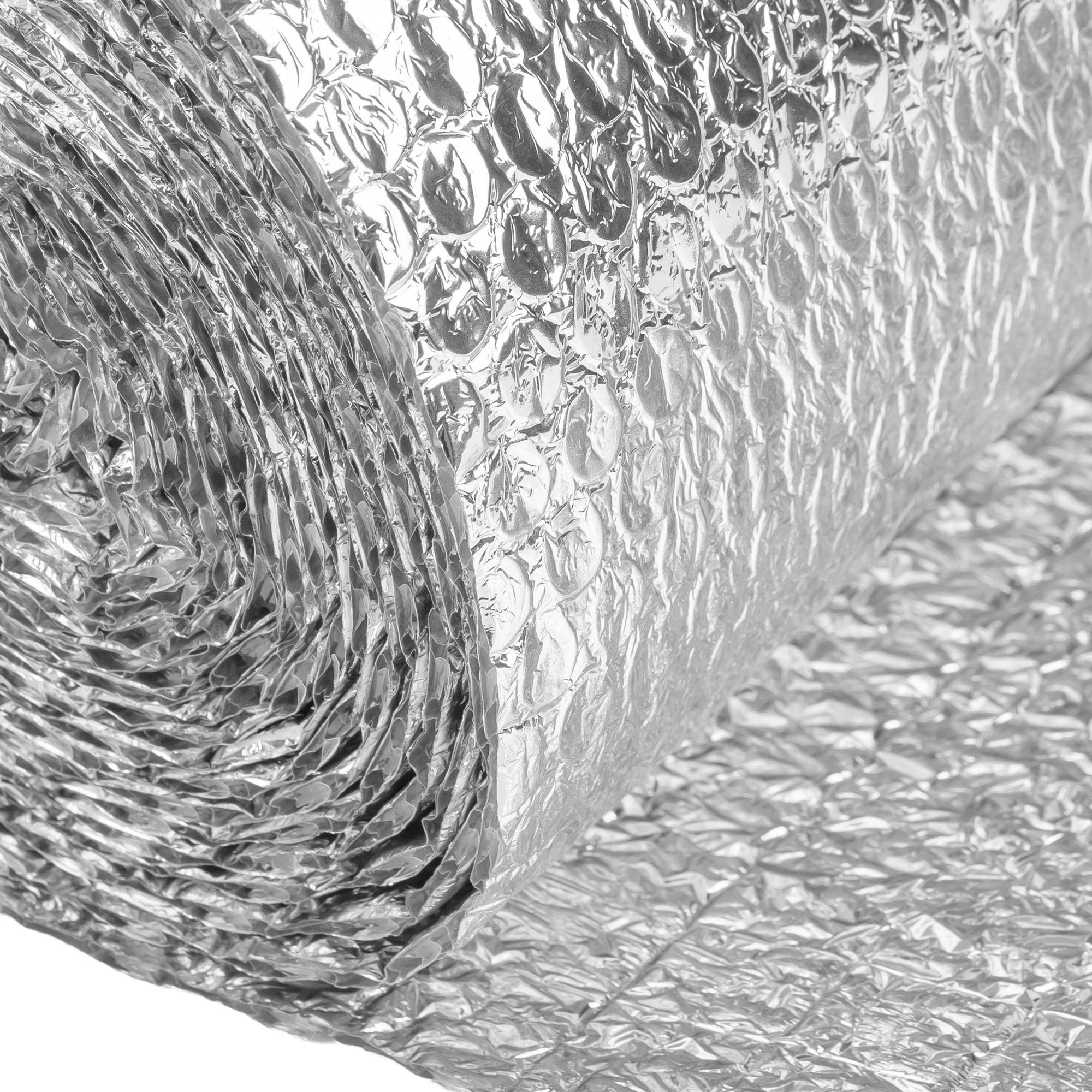 Ecd-Germany - Isolant thermique en aluminium à bulles, 1 x 15 m, film double face 6 mm, protection anti-froid et chaleur, découpable, pour fenêtres murs tuyaux sols - Image 10