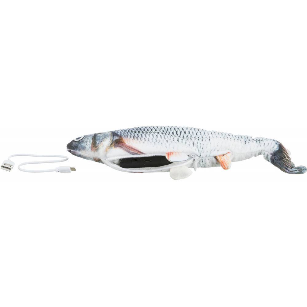 Poisson frétillant avec catnip, rechargeable par usb pour chats - Imagen 9