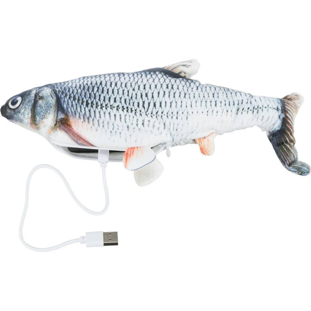 Poisson frétillant avec catnip, rechargeable par usb pour chats - Imagen 10