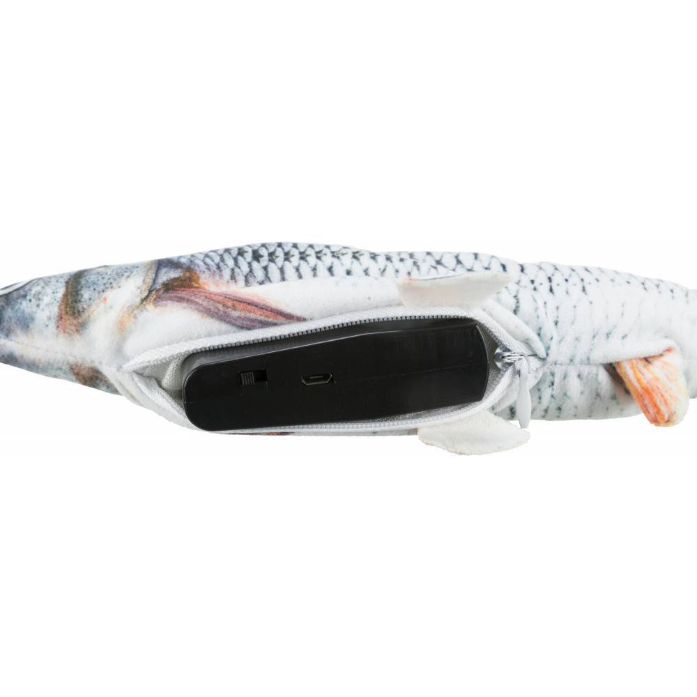 Poisson frétillant avec catnip, rechargeable par usb pour chats - Imagen 8