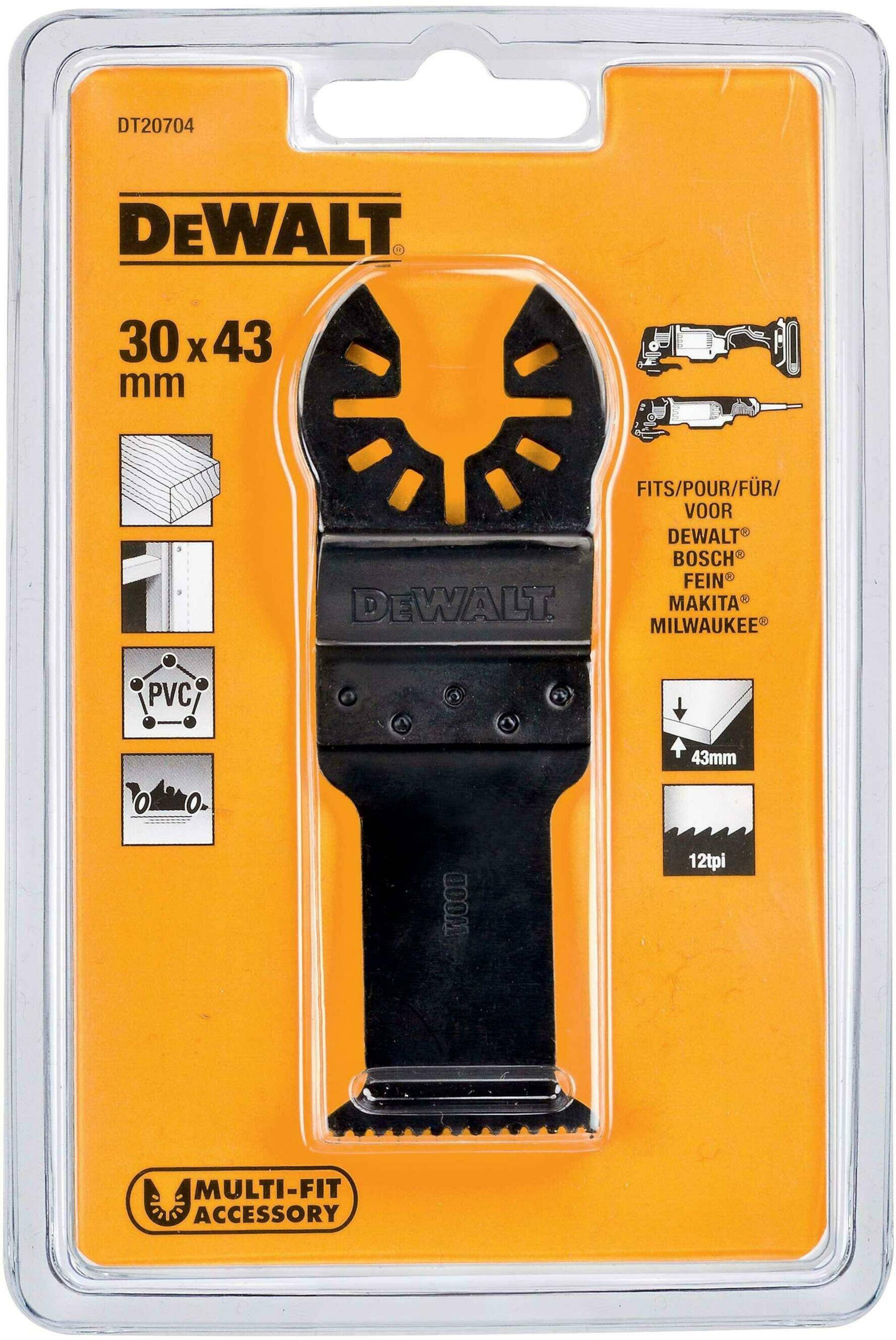 Dewalt - Lame 30 x 43 mm BiM pour multi-cutter - DEWALT - DT20704-QZ - Imagen 5