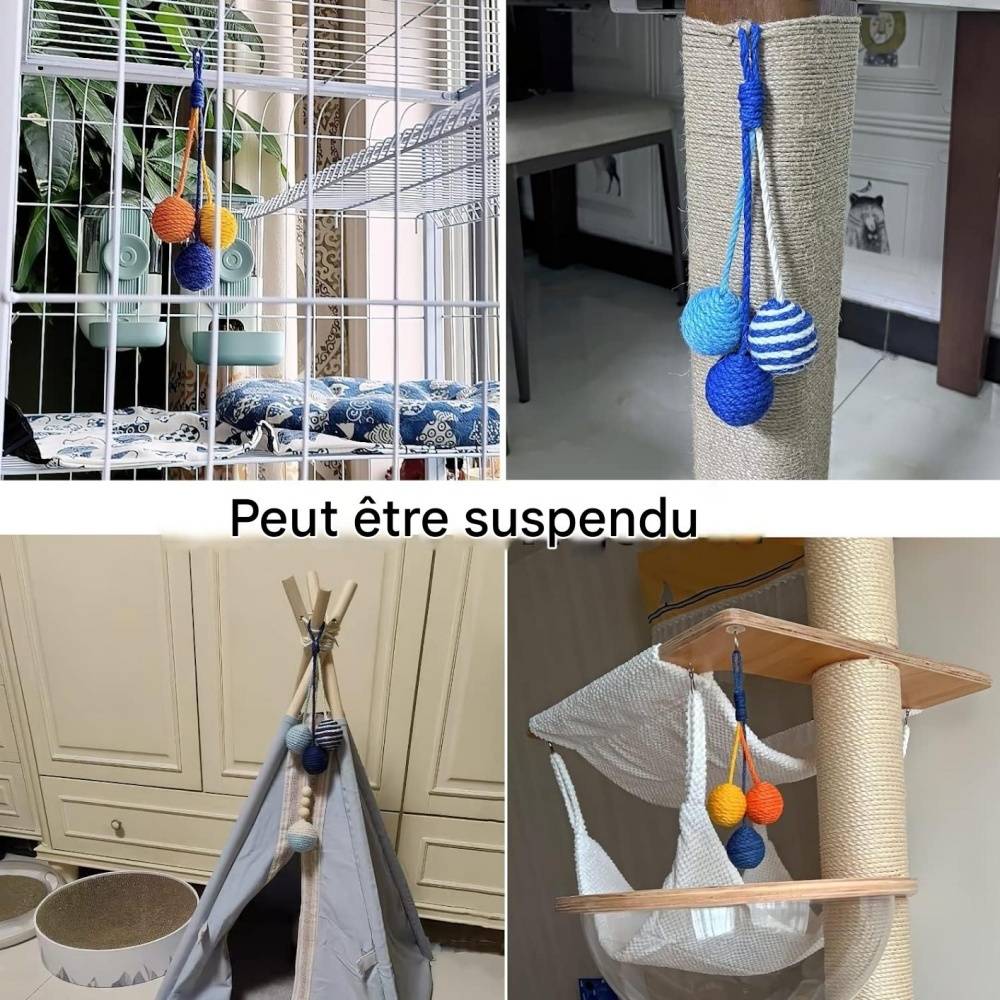 DtopbuyAge - Jouets balles de sisal pour chats DtopbuyAge - Image 4