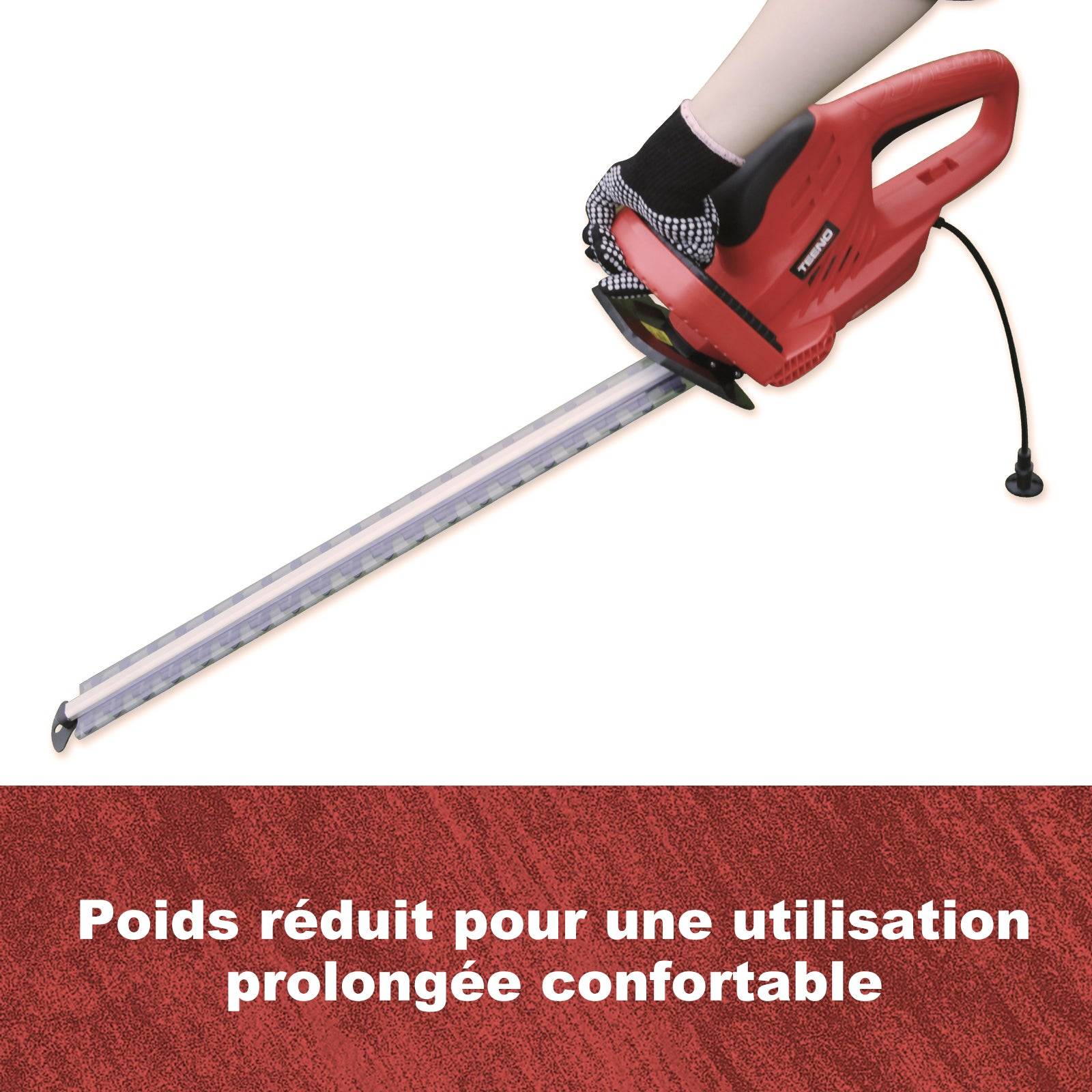 Taille-haie électrique 710 W, longueur de lame 610 mm, 1800 tr/min - Image 6